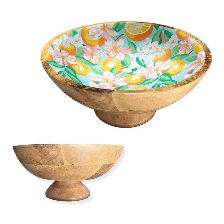 Oranges 12" Decorative Pedestal Bowl Item 2-31 for wholesale by My Casita