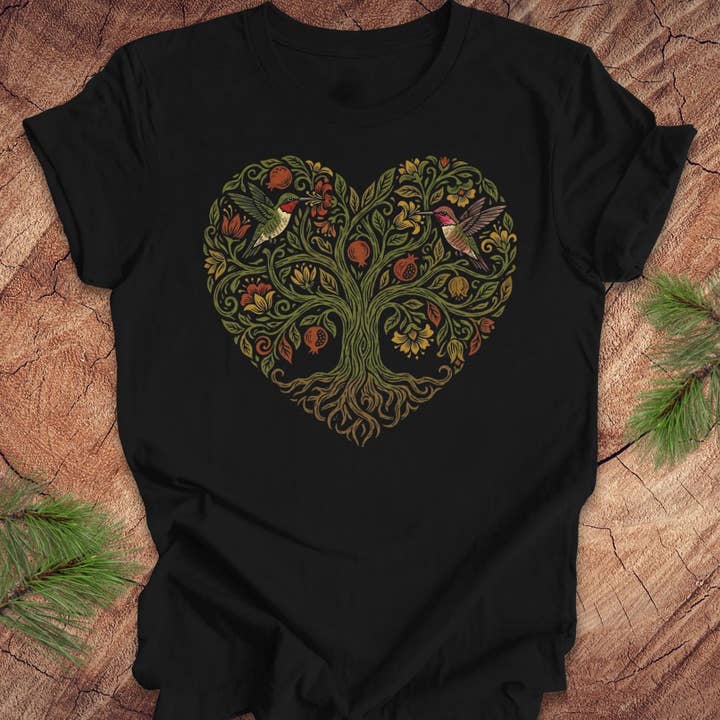 Kolibri Livets Træ T-shirt for engroshandel hos Wandering Owl Adventure Co.