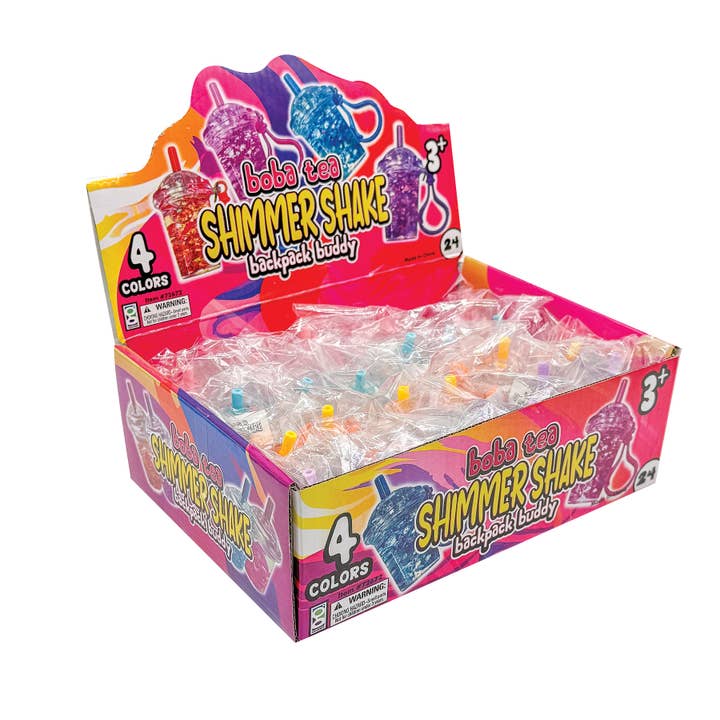Geddes - Wholesale Keychain - Kids - BOBA TEA SHIMMER SHAKE BACKPACK BUDDY 24/DSP2