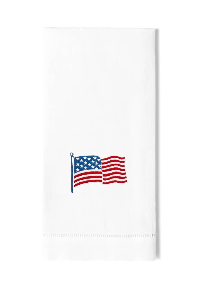 Stars & Stripes Hand Towel for wholesale by Henry Handwork