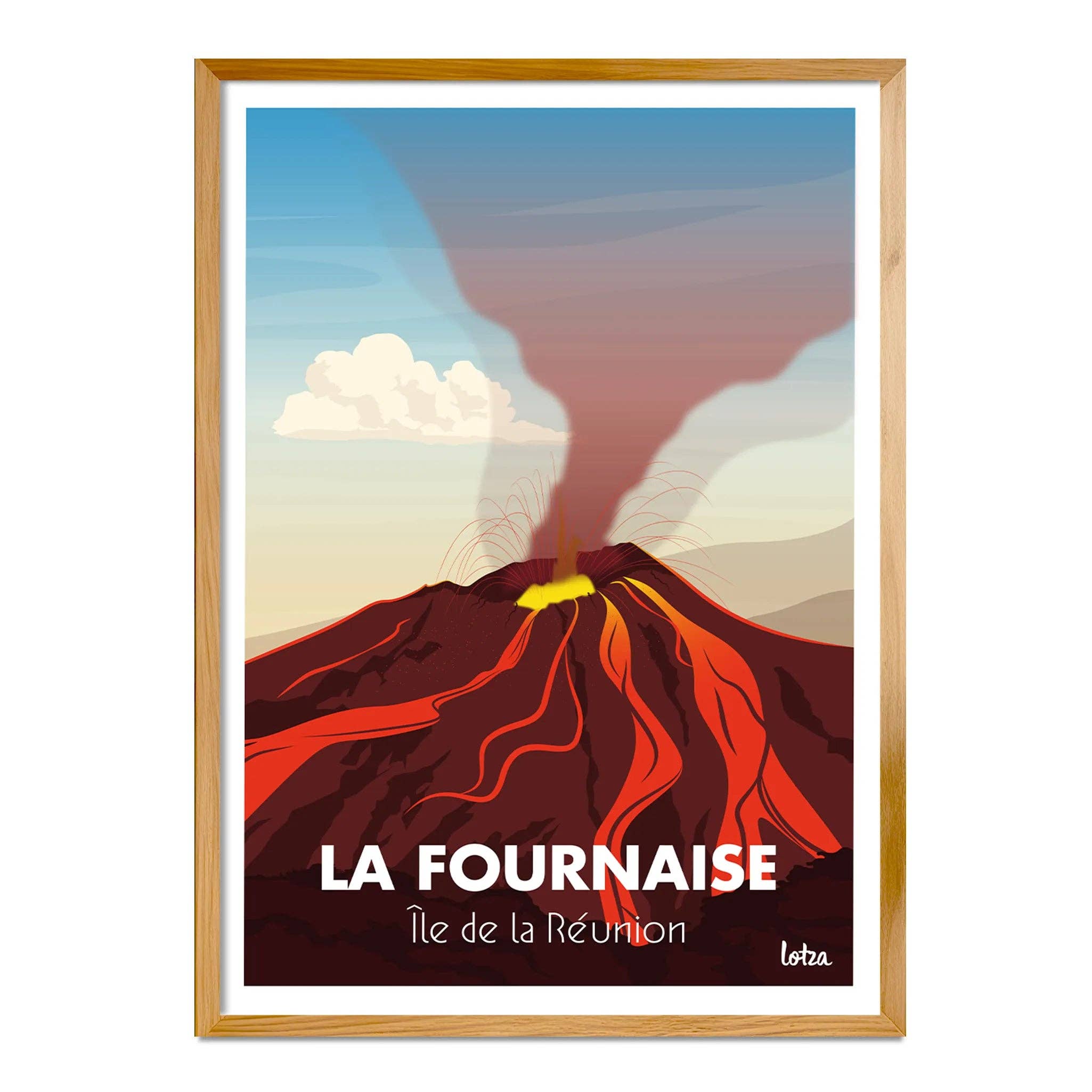 Lotza – Großhandel Poster – Plakat von La Reunion Island — Piton de la Fournaise0