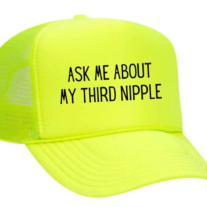 Inappropriate Trucker Hats - Wholesale Trucker Hat - Unisex - Ask Me About My Third Nipple Trucker Hat25