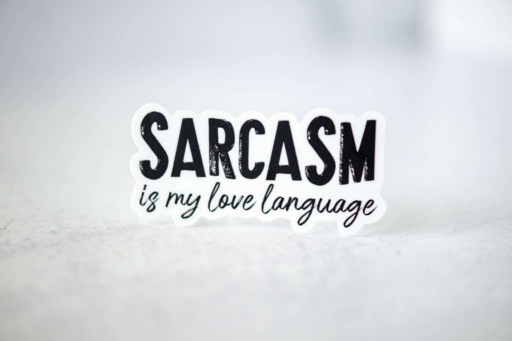 Savannah and James Co - Wholesale Sticker - Sarcasm Is My Love Language, Vinyl Sticker, 3x3 in.