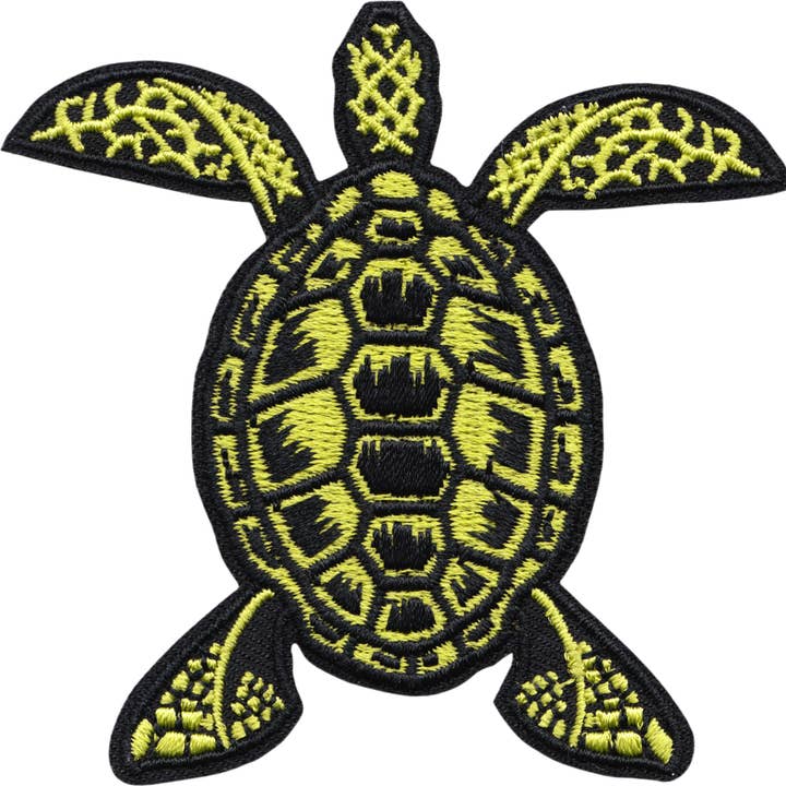 Patch - Turtle - Green And Black for wholesale by Square Deal Recordings & Supplies