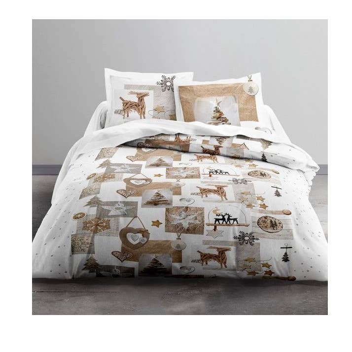 Bettwäsche-Set Baumwolle 220x240 cm Today Snow Deer für den Großhandel von Housse De Rêve