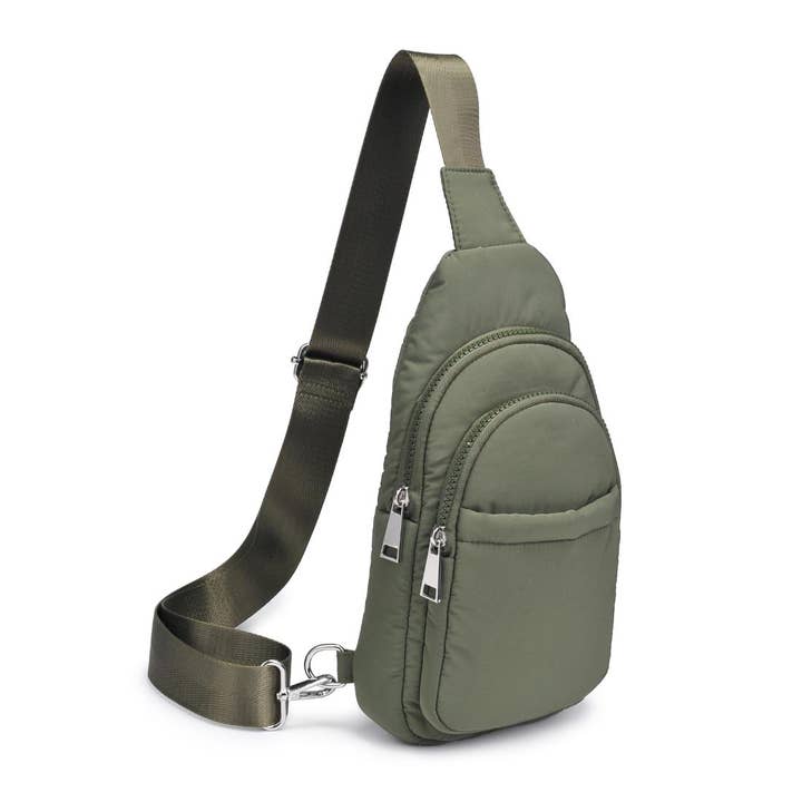 Urban Expressions - Wholesale Backpack - Women's - Kenny Nylon Multi-Compartment Sling Backpack Sling Backpack13