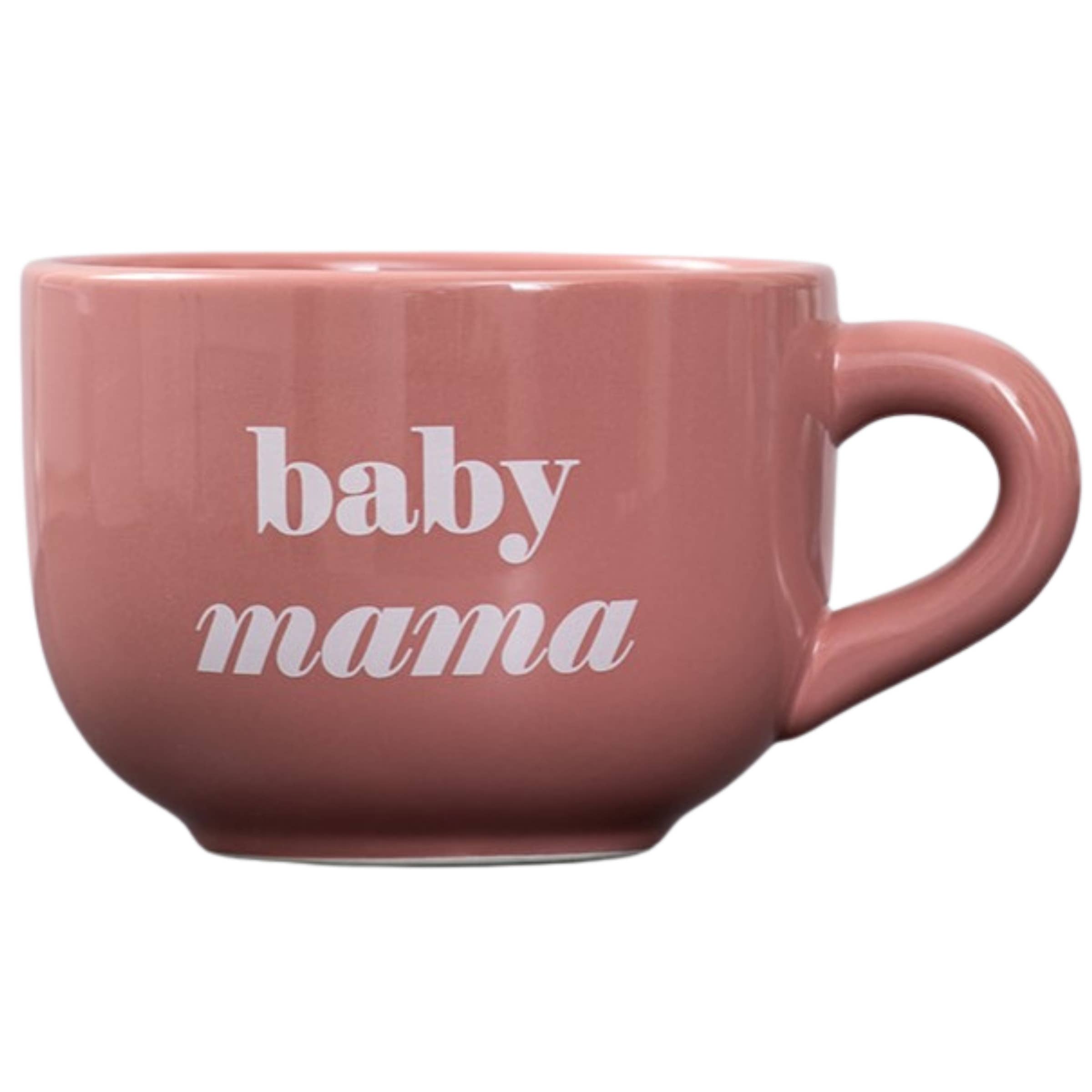 Pink Baby Mama Cappuccino Mug Dolomite 24 oz for wholesale on Faire0