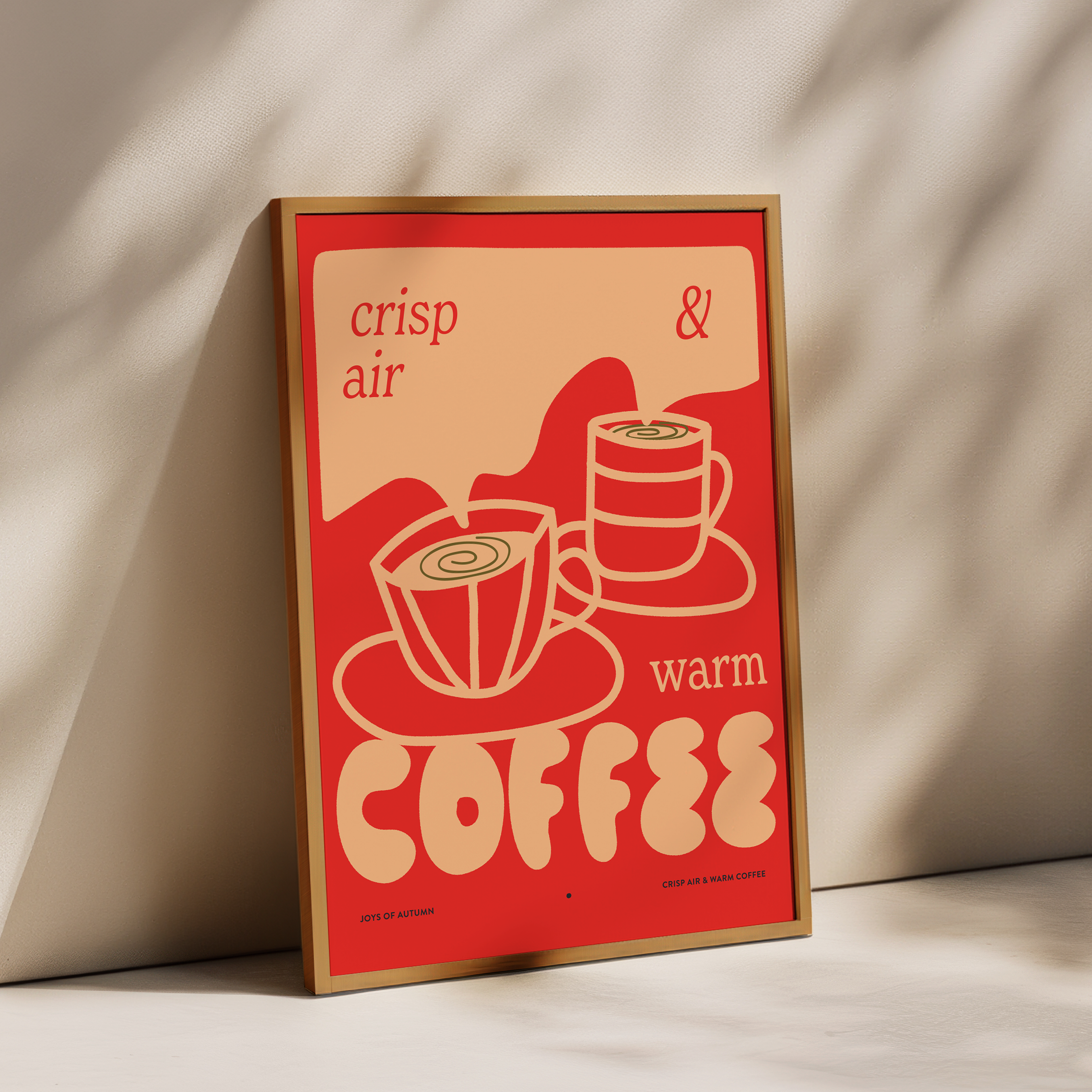 Fond Printed Goods – wholesale Art print – Crisp Air & Warm Coffee Print1