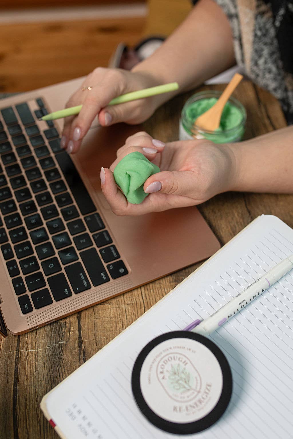 AroDough - Wholesale Stress Relief Ball/Dough - Sensory Stress Relief Aromatherapy Dough: RE-ENERGIZE4