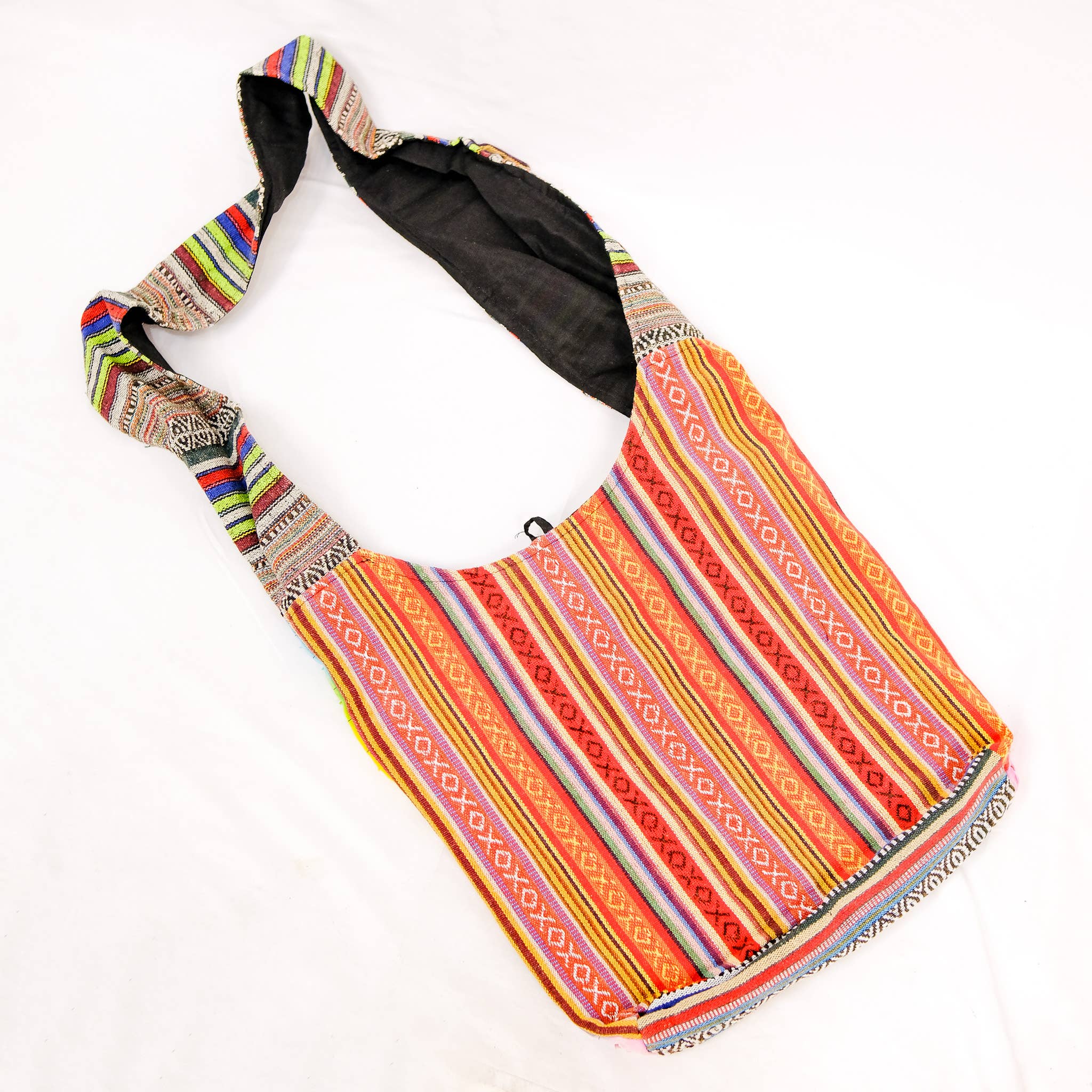 Karma Nepal Crafts - Wholesale Messenger Bag - Women's - Patchwork Mushroom Design Messenger Bag4