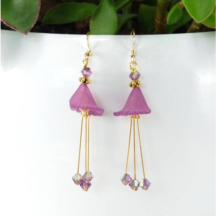 Marlene VanBeek Jewelry - Wholesale Dangle Earrings - Lucite Dangle Earrings - 3 Colors