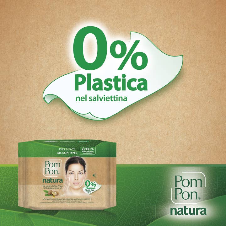 Babylino - Wholesale Makeup Remover - Pom Pon Natura Makeup Remover Wipes, Organic Argan Oil, 20 Units8