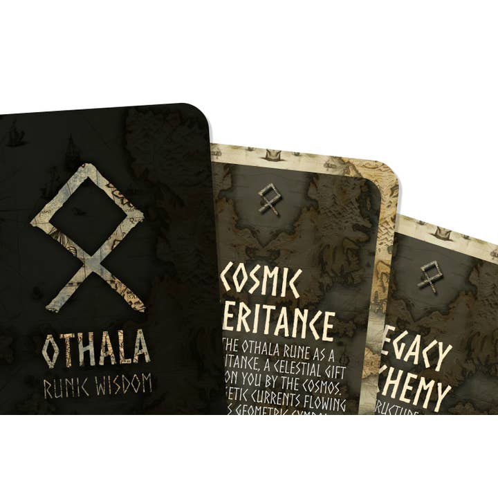 IBIZA TAROT – wholesale Tarot cards – Othala Runic Wisdom - Celestial Runes Series - Divination tools - Oracle Cards - Runes Cards1
