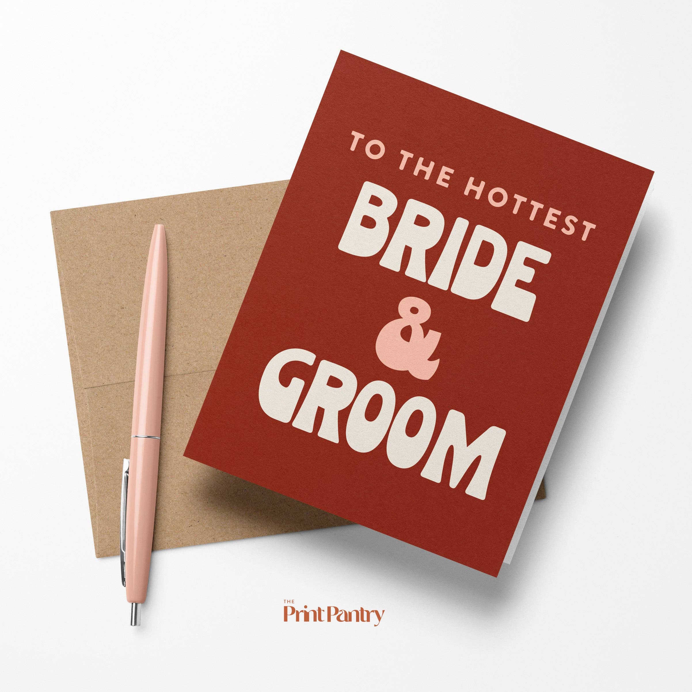 The Print Pantry - Vente Faire-part de mariage - Carte The Hottest Bride & Groom1