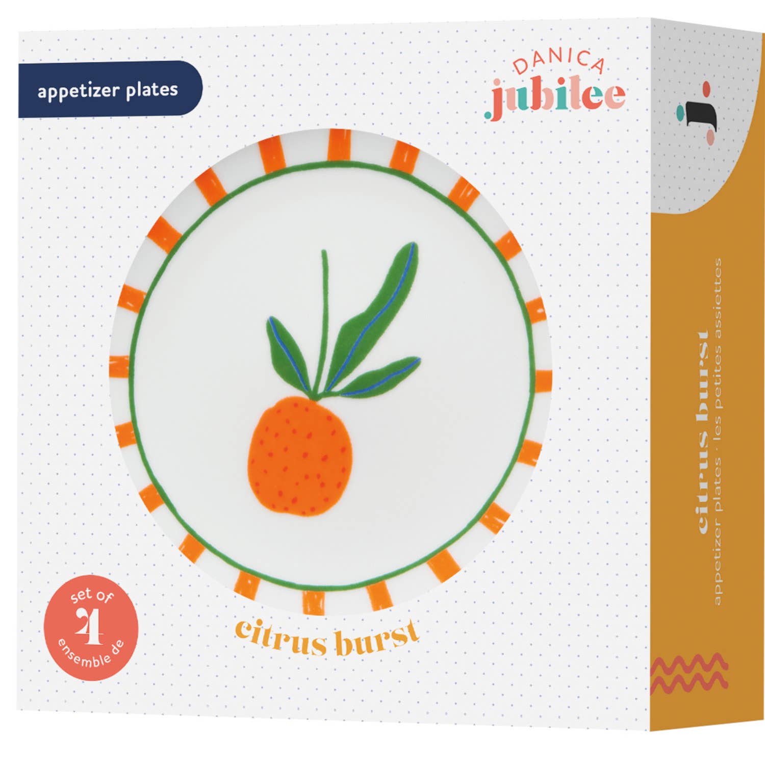Danica Jubilee - Wholesale Dinner Plate - Citrus Burst Appetizer Plates Set of 4 Assorted1