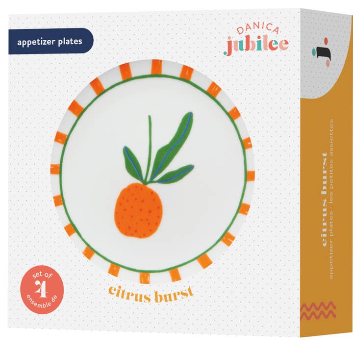 Danica Jubilee - Wholesale Dinner Plate - Citrus Burst Appetizer Plates Set of 4 Assorted1