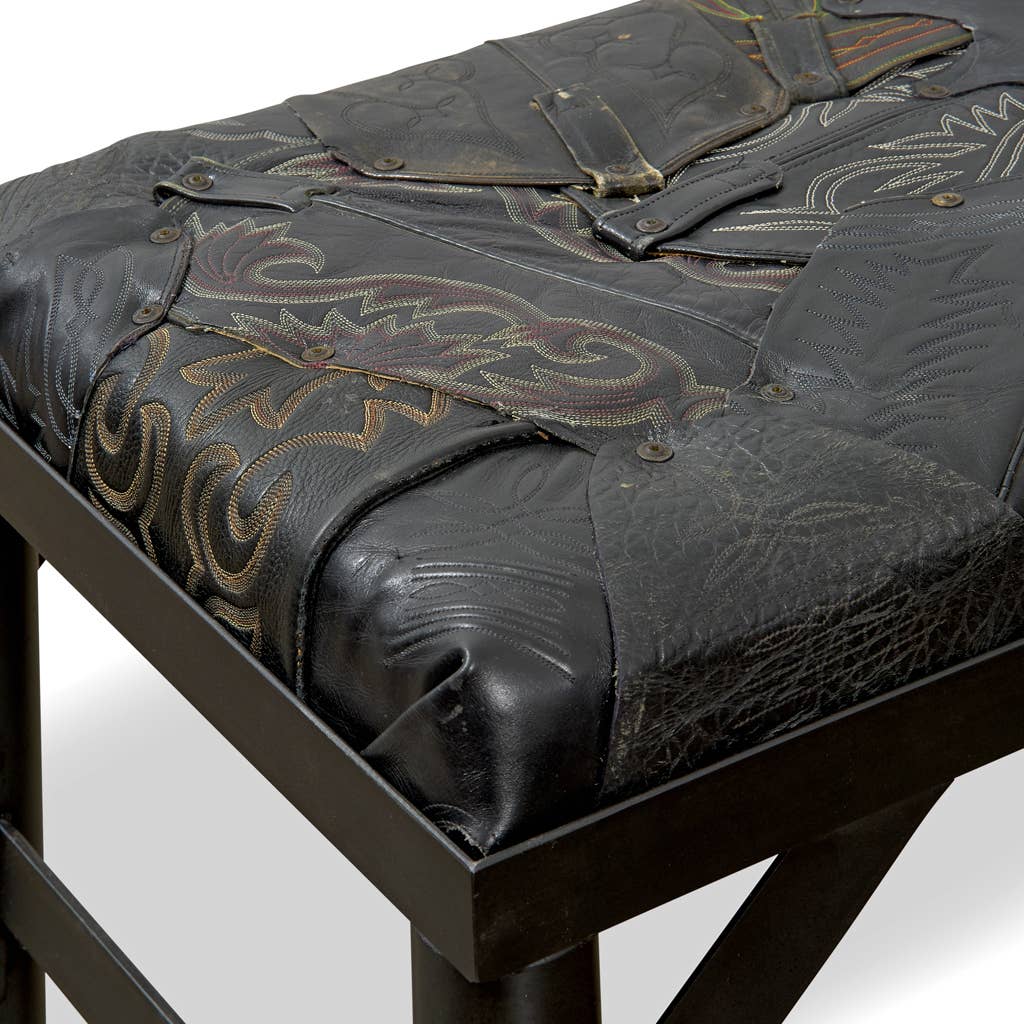Black DECOR | COWBOY BOOT BENCH for wholesale on Faire1