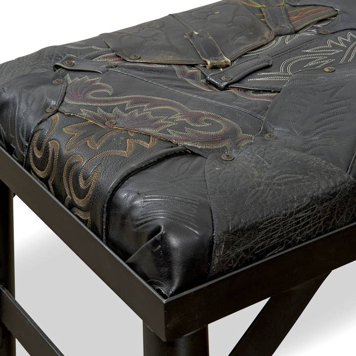 Black DECOR | COWBOY BOOT BENCH for wholesale on Faire1