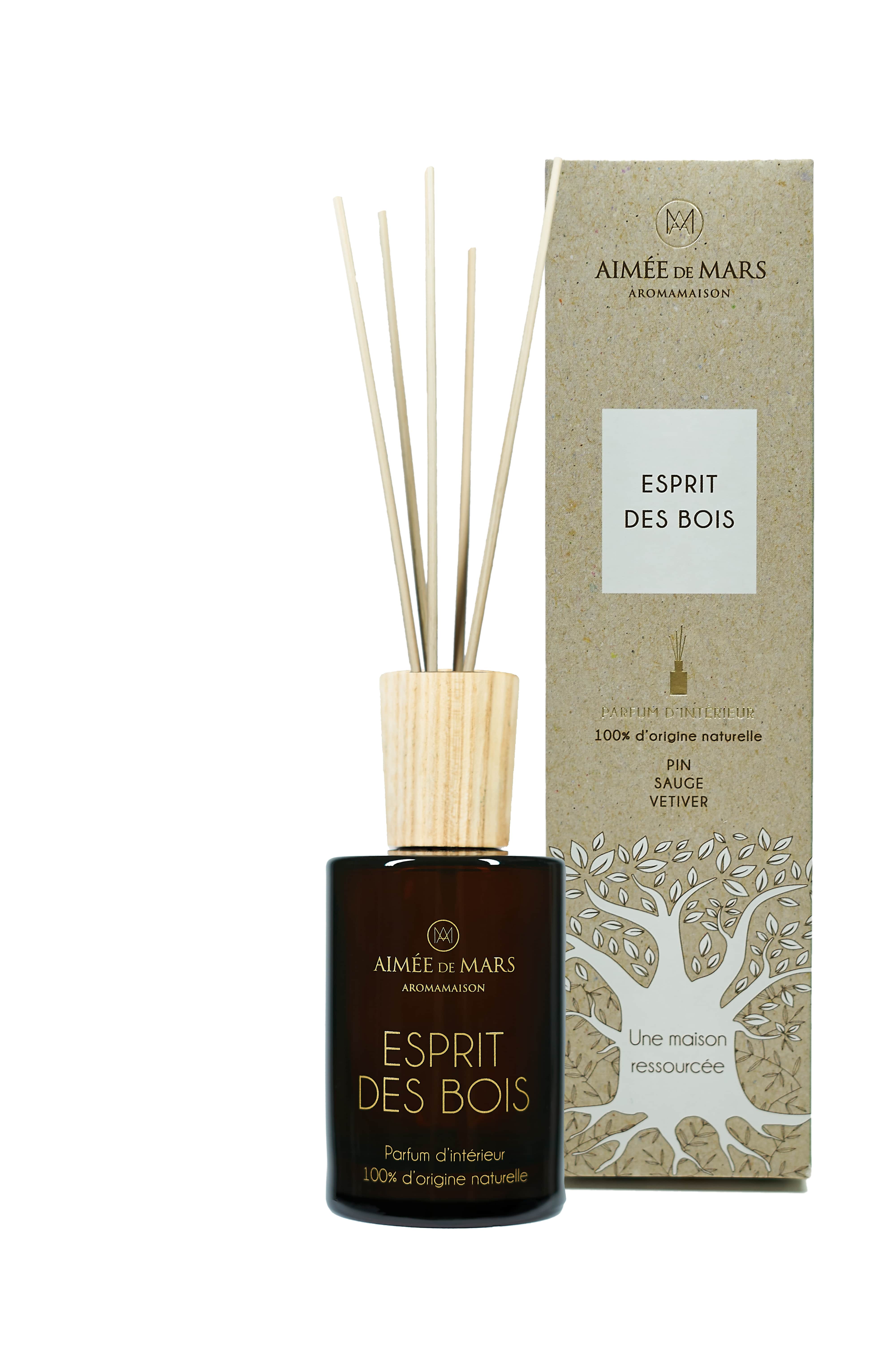 AIMEE DE MARS – Engroshandel Duftolie med pinde – Esprit des Bois Naturlig duft til hjemmet med pinde2