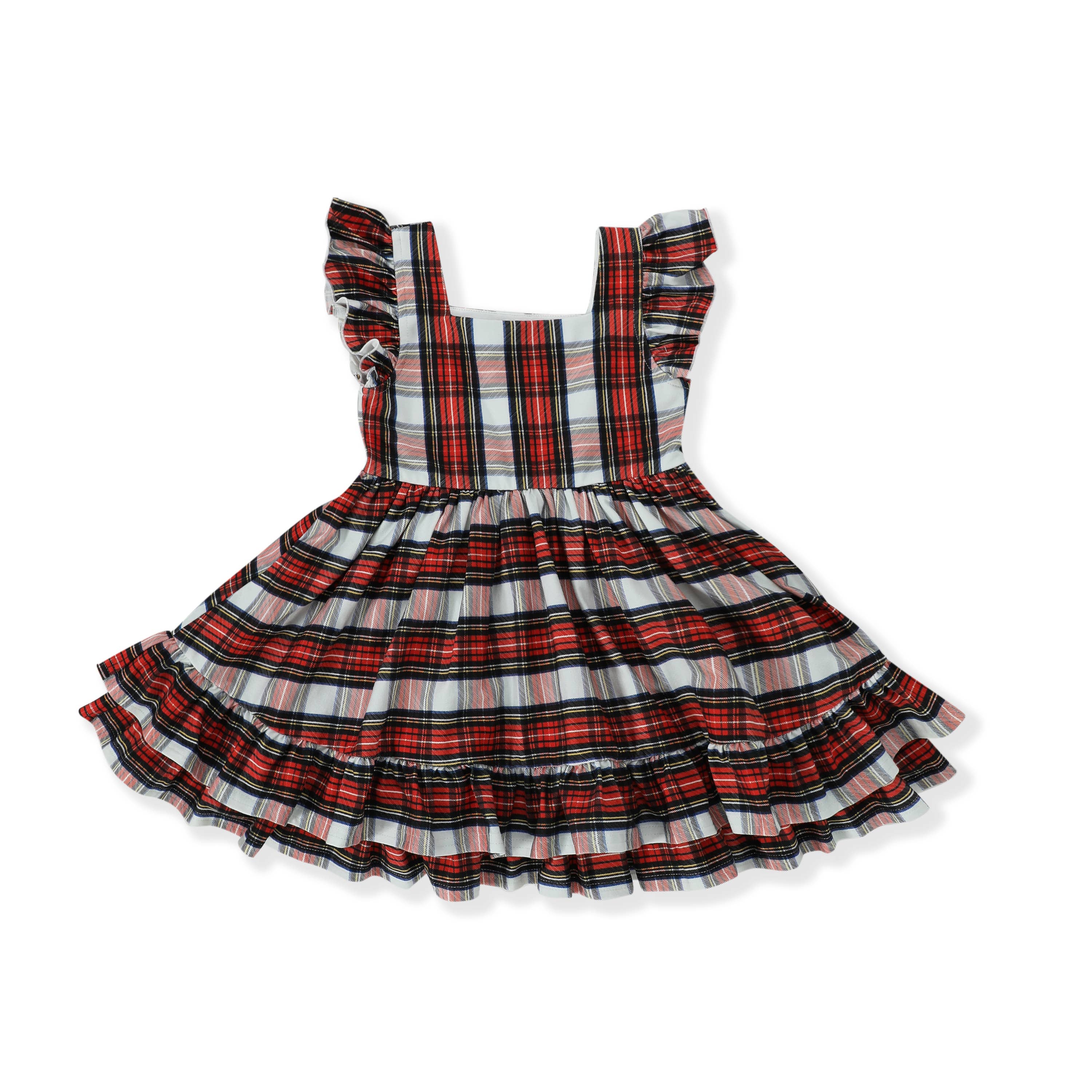 Serendipity Clothing Co - Wholesale Dress - Kids - Girl Holiday Tartan Plaid Twirl Dress1