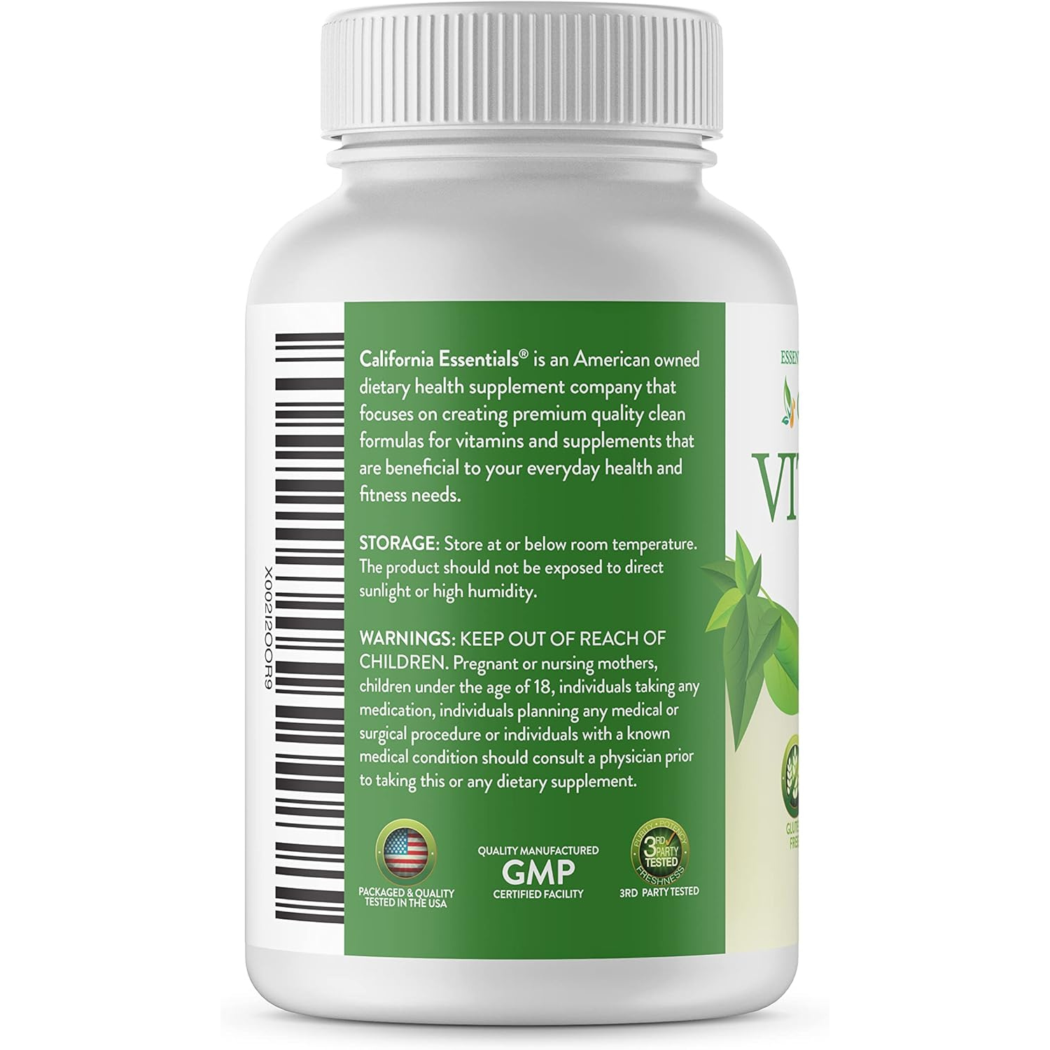 California Essentials - Wholesale Oral Supplement/Vitamin - California Essentials Vitamin E 400 IU (268 MG) Antioxidant1