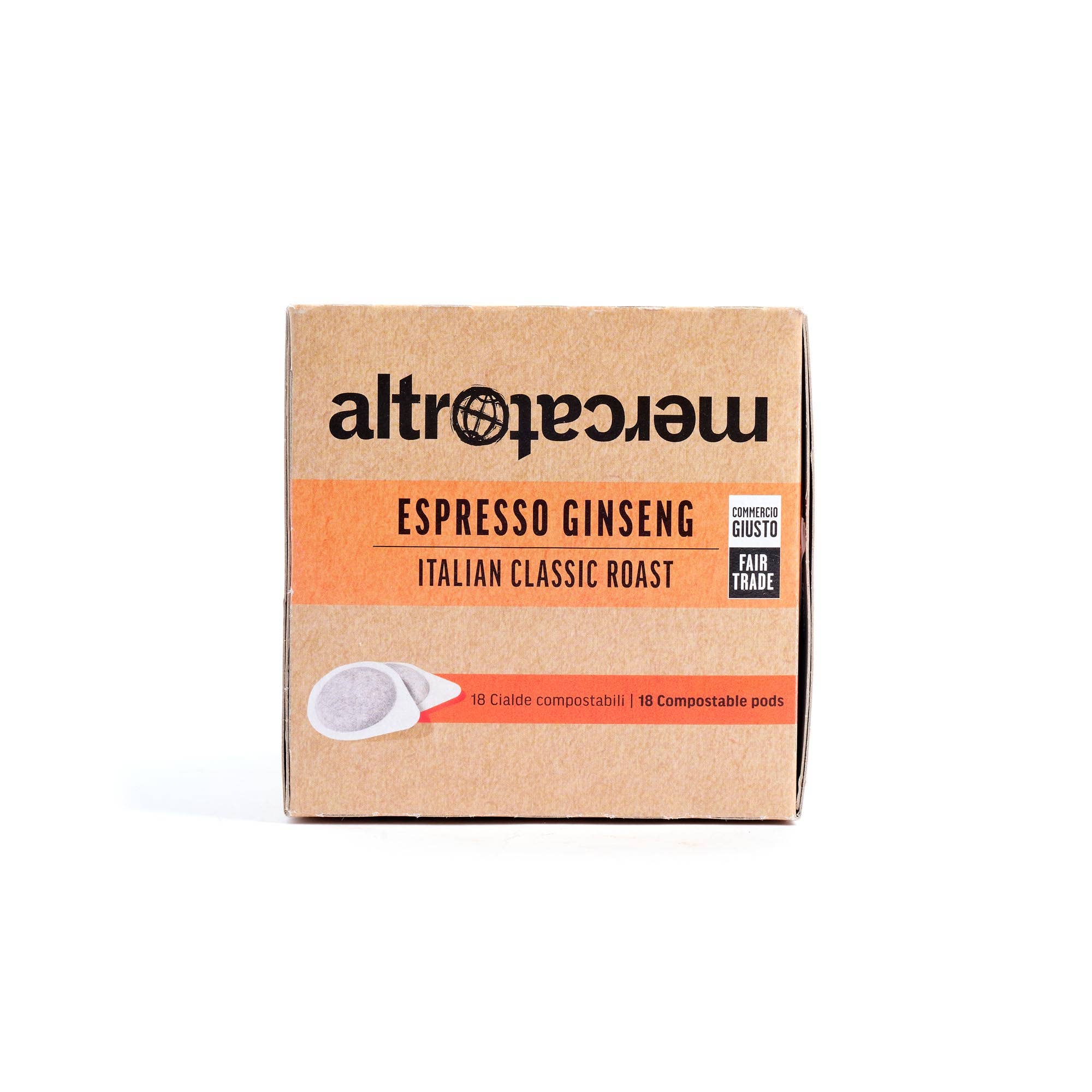 Altromercato – wholesale Instant coffee/espresso – Ginseng Espresso Coffee - Sugar-free - 18 pods - 126 g6