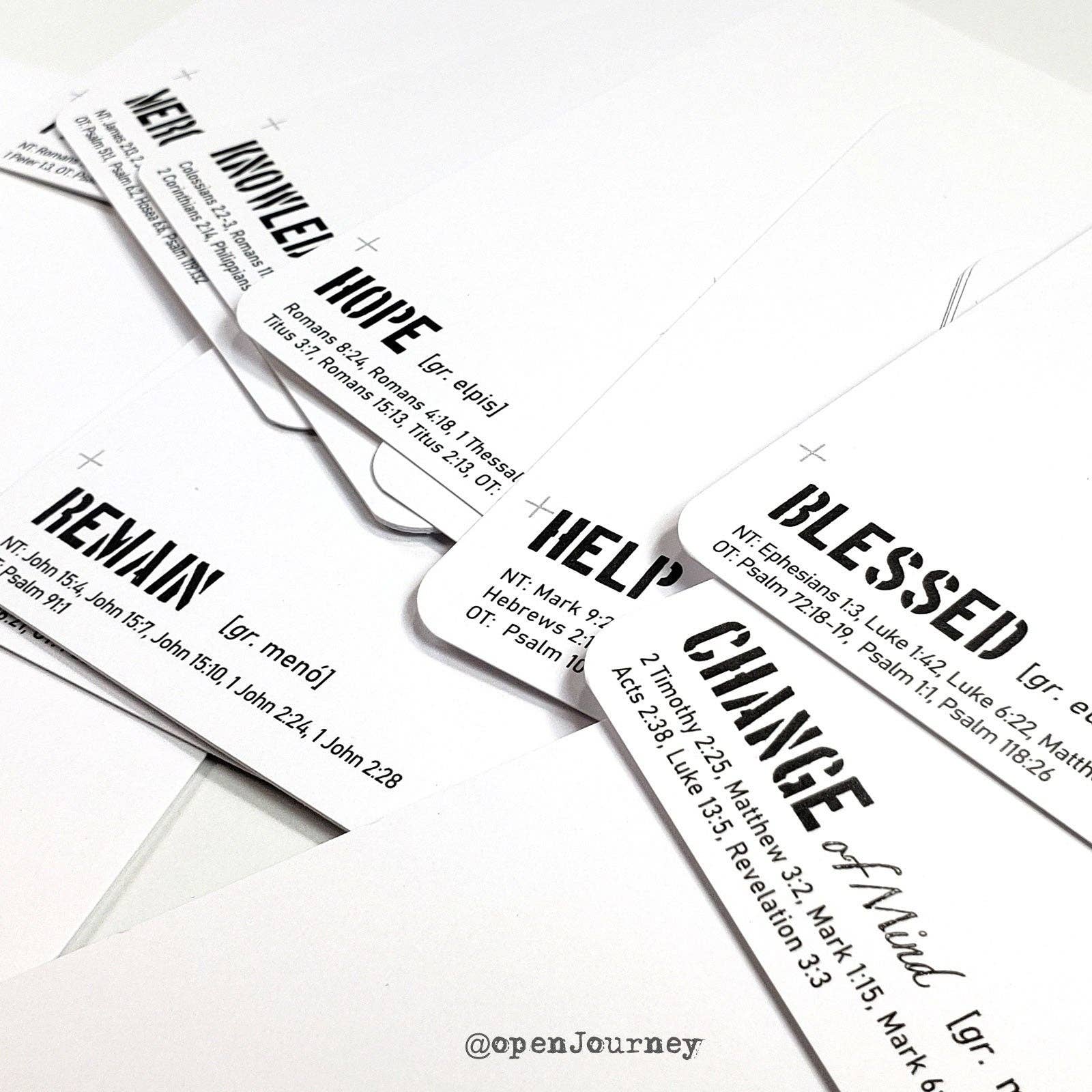 Open Journey - Wholesale Journal/Diary - Word Focus 40 LARGE journaling card set4