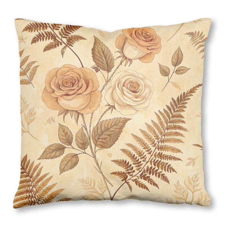 Vintage Pressed Florals 5 - Throw Pillow 20x20 for wholesale by FabricSmiths