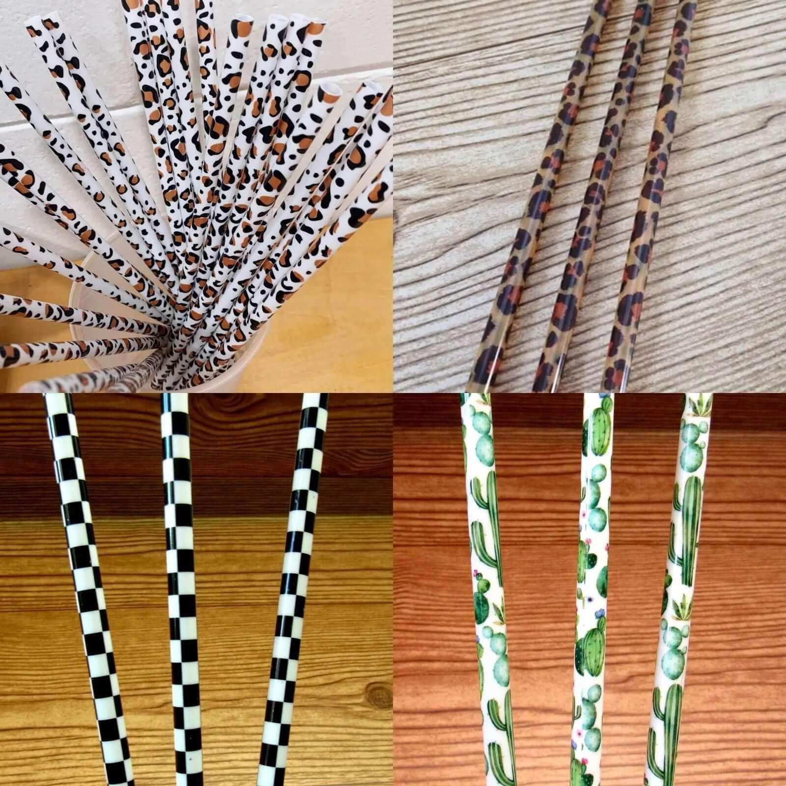 Sip Sleeves ~ Insulated Cup Sleeves and Drink Accessories - Wholesale Drinking Straw - 9" Fun Reusable Drinking Straws Ind. Wrapped for Resale3