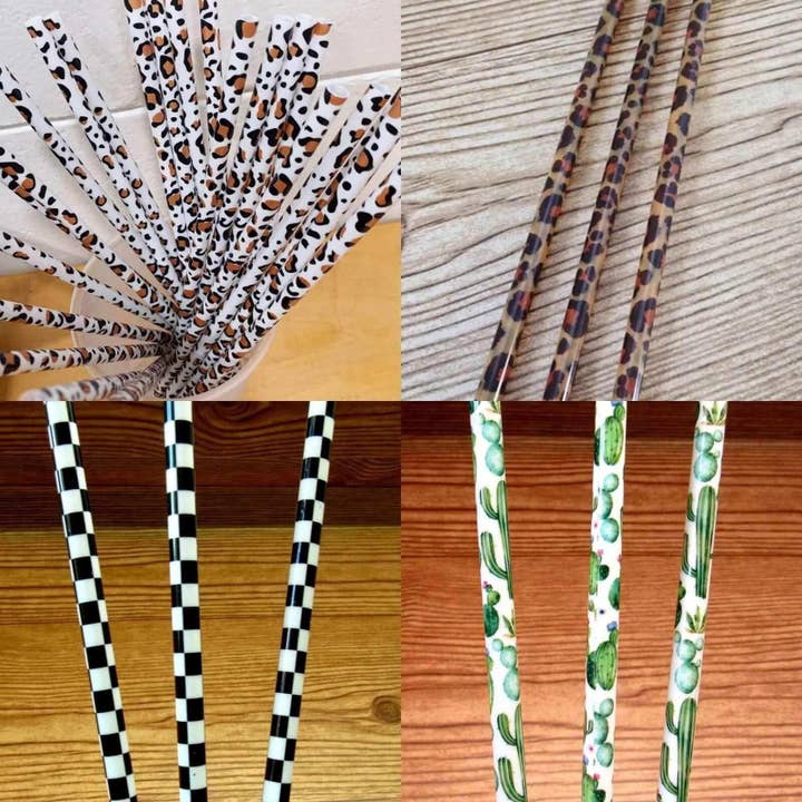 Sip Sleeves ~ Insulated Cup Sleeves and Drink Accessories - Wholesale Drinking Straw - 9" Fun Reusable Drinking Straws Ind. Wrapped for Resale3