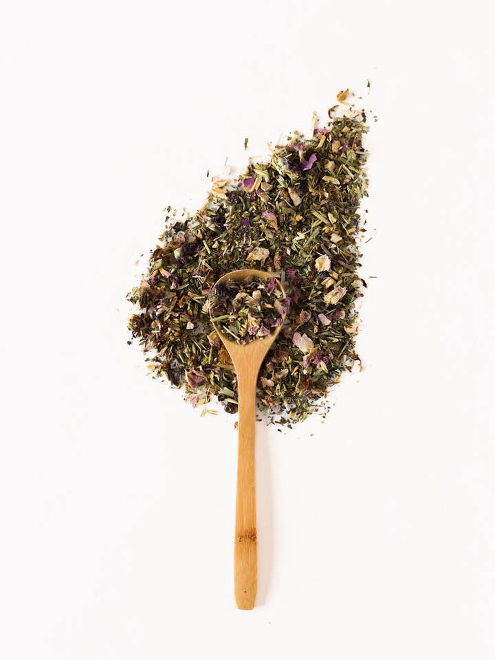 Menopause Support Tea, 14oz Tube (85g) for wholesale by Golden Poppy Herbal Apothecary