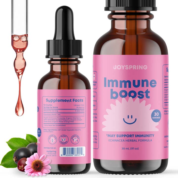 JoySpring – Großhandel Nahrungsergänzungsmittel/Vitamin zum Einnehmen – Immununterstützung für Kinder — Ergänzungsmittel zur Unterstützung des Immunsystems, geeignet für