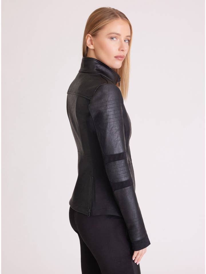Blanc Noir - Wholesale Leather Jacket - Women's - Zip Front Moto Jacket1