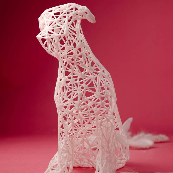 3DOfficeAT – Großhandel Skulptur – Niedliche geometrische Pitbull-Skulptur1