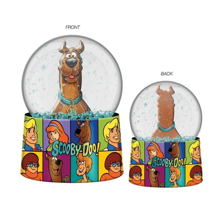 Scooby Doo and Logo Boxed 45mm Light Up Snow Globe for wholesale by Silver Buffalo