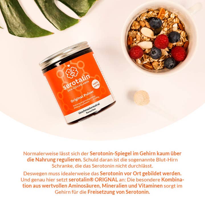Serotalin – Großhandel Nahrungsergänzungsmittel/Vitamin zum Einnehmen – serotalin® ORIGINAL PULVER - 120g für 2 Monate - pur