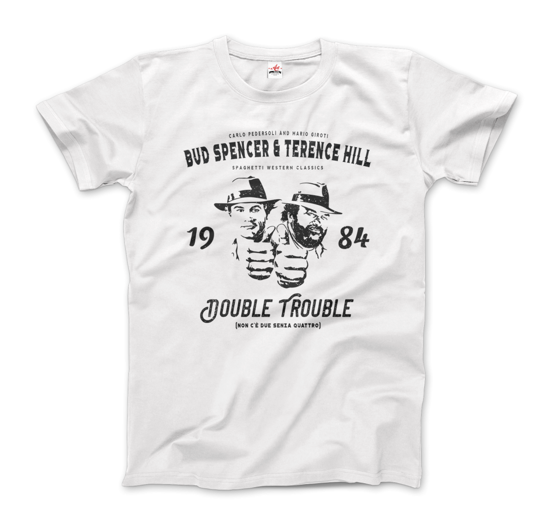 Art-O-Rama Shop - Wholesale Screen Printed T-Shirt - Unisex - Bud Spencer & Terence Hill Double Trouble T-Shirt0