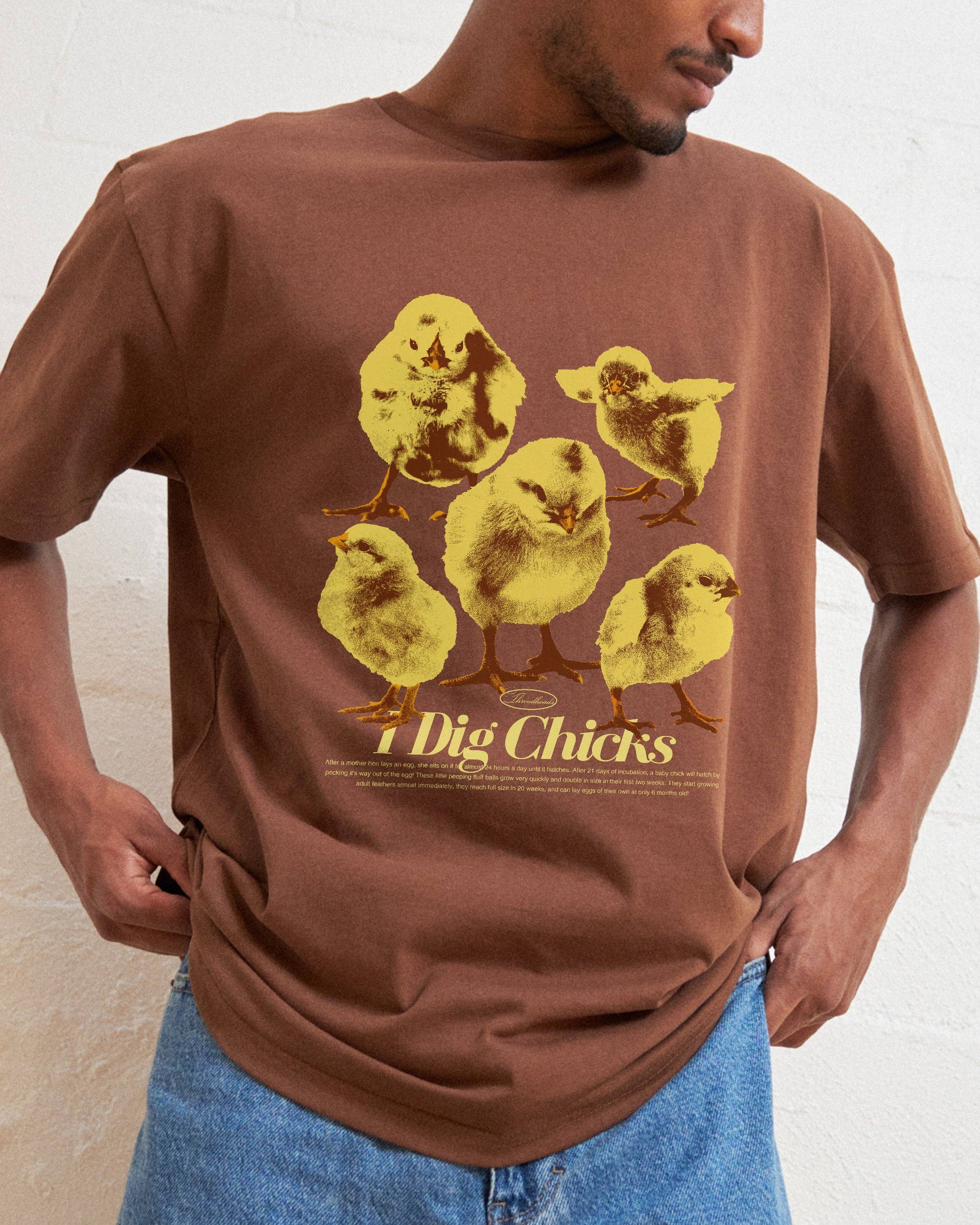 Threadheads - Wholesale Screen printed t-shirt – unisex - I Dig Chicks T-Shirt