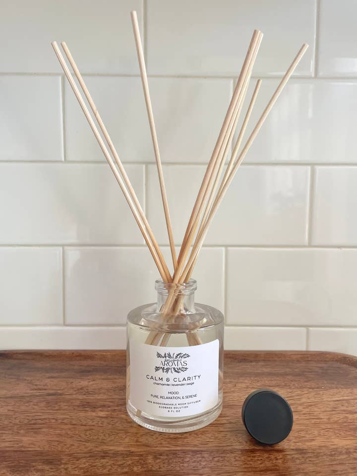 CALM & CLARITY: Reed Diffuser, 6fl oz for wholesale by AROMAS