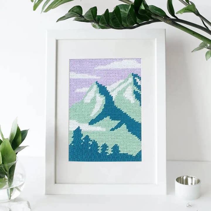 Fukuri - Wholesale Craft Sewing Kit - Gift idea - DIY - Needlepoint kit - Mountains2