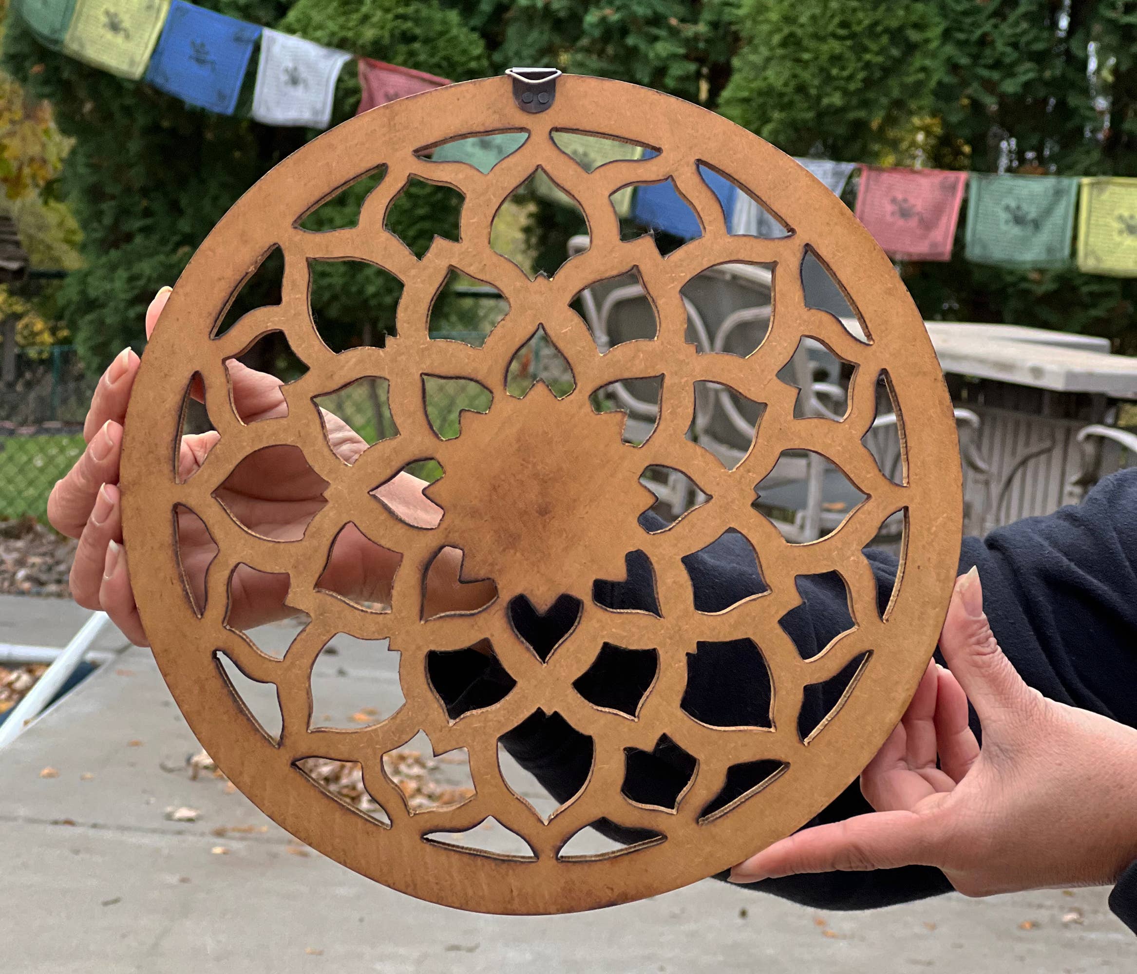 Lungta Imports - Wholesale Wall Accent - Handcrafted Wooden Lotus Flower Wall Décor Hanging Art11