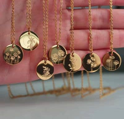 Stirling Thyme – Engroshandel Halskæde med vedhæng – Fødselsblomst halskæder1