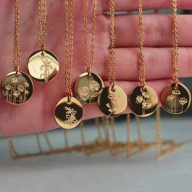 Stirling Thyme - Vendita all'ingrosso Collana con ciondolo/pendaglio - Collane con fiori del mese1