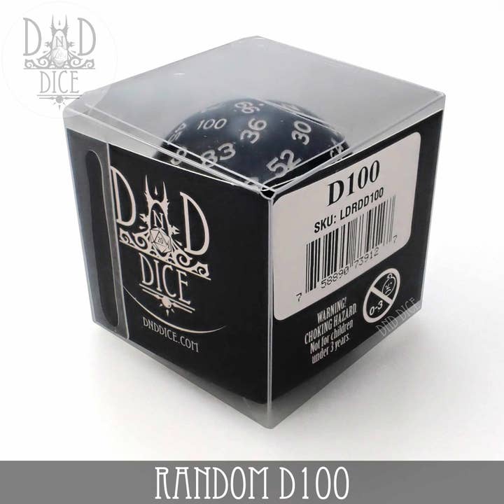 DNDDICE.COM - Wholesale Dice - 50mm D100 (Random Color)