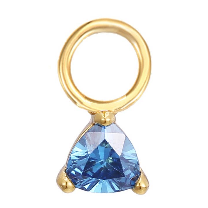 Øreringevedhæng med decemberfødselssten for engroshandel hos Gold Trip