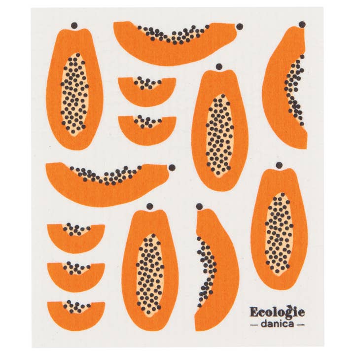 Ecologie - Wholesale Dishcloth - Papaya Swedish Dishcloth1