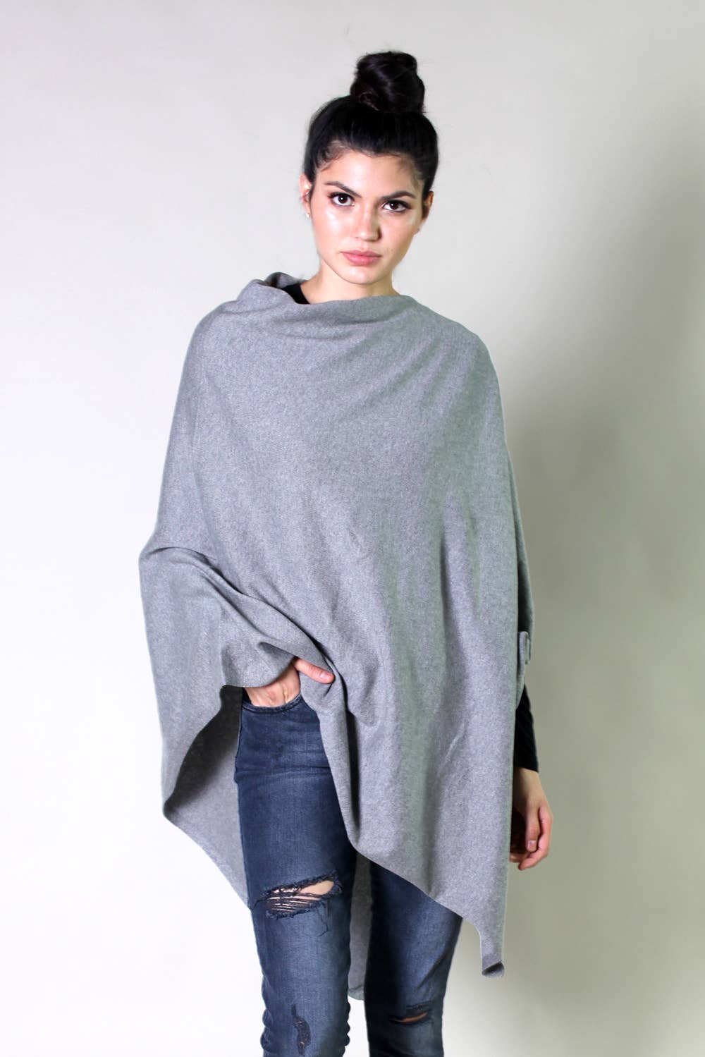 Viverano Organics - Wholesale Poncho - Women's - Women's Eco-Chic Poncho Sweater Knit Pullover (Organic)19