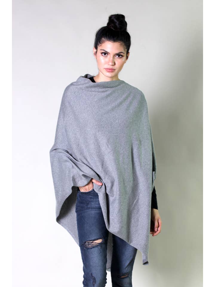Viverano Organics - Wholesale Poncho - Women's - Women's Eco-Chic Poncho Sweater Knit Pullover (Organic)19