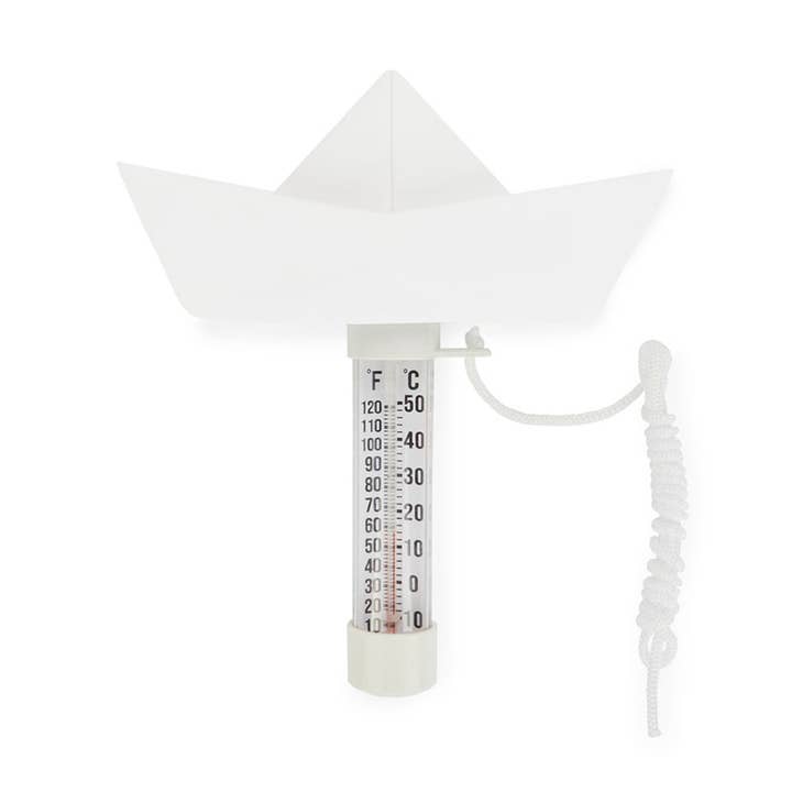Termometro da piscina per barche in carta, colore bianco per la vendita all'ingrosso da parte di Balvi