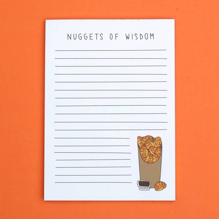 Nuggets of Wisdom Notepad for wholesale by Humdrum Paper